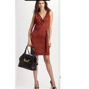 Diane‎ von Furstenberg Keesa Silk Jersey Sleeveless Dress Size 6